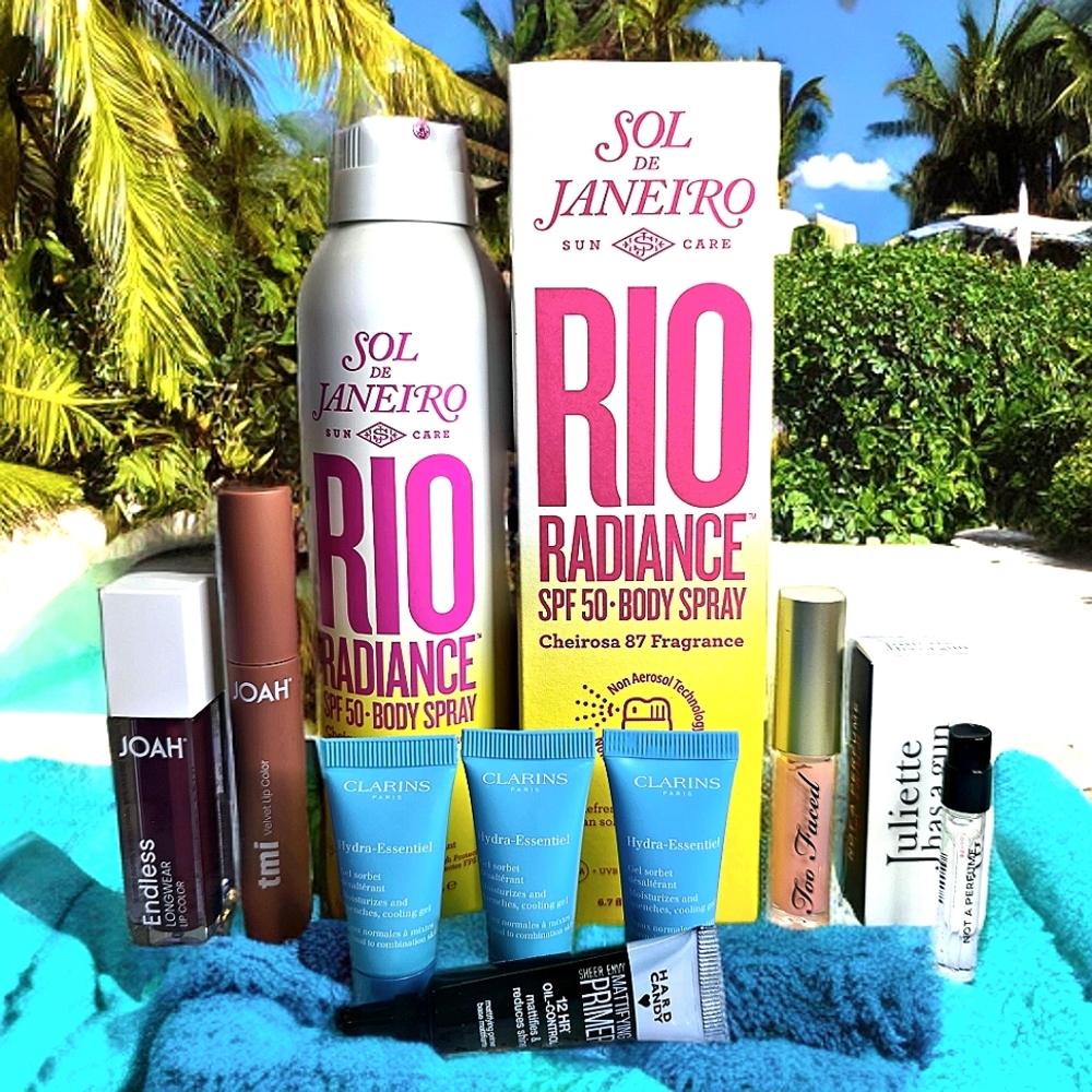 SOL DE JANEIRO Body Spray / Joah/ Too Faced/ Clarins BEAUTY BUNDLE